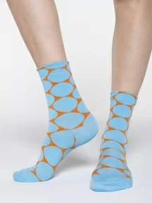 Женские носки Oemen, PW699-4, ГОЛУБЫЕ